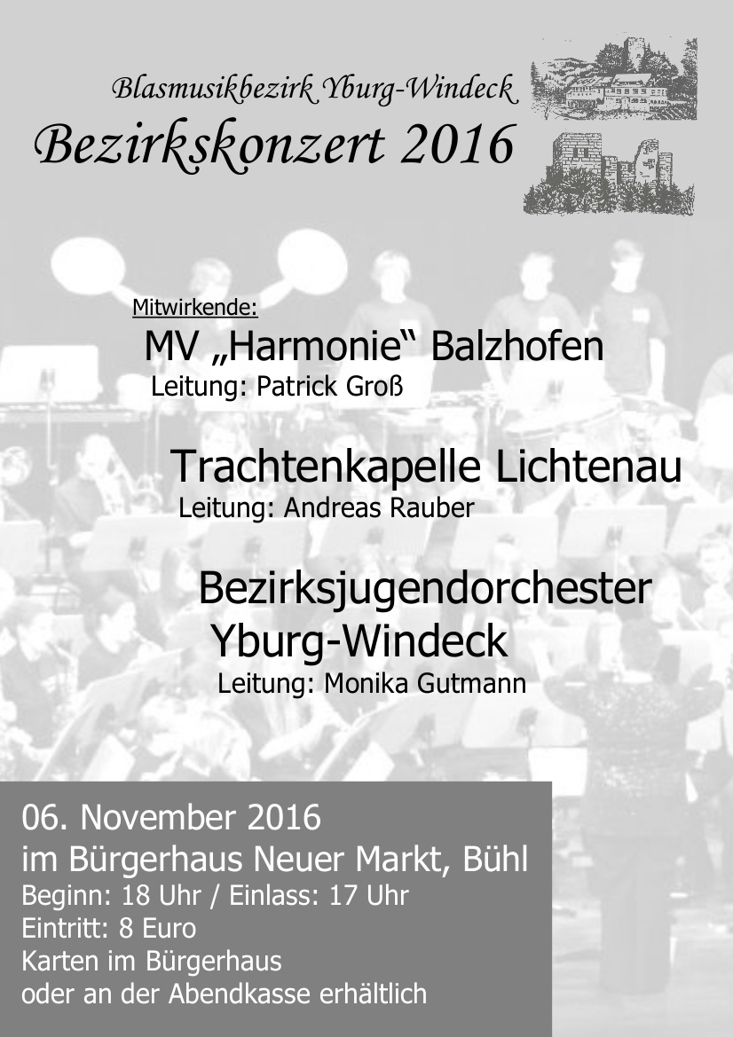 Konzertprogramm 2016
